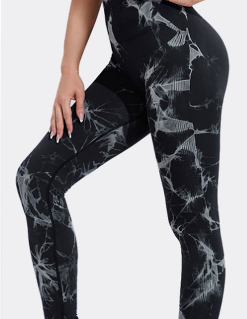 Seamless Tie Dye Leggings Women Yoga Pants Push up Sport Fitness Running Gym Leggings