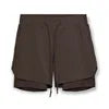 Men’s Gym Shorts, Breathable Fitness Shorts with Inner Pocket