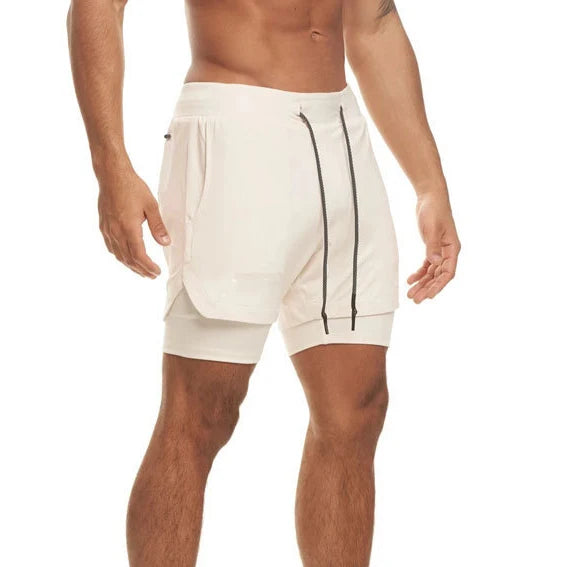 Men’s Gym Shorts, Breathable Fitness Shorts with Inner Pocket