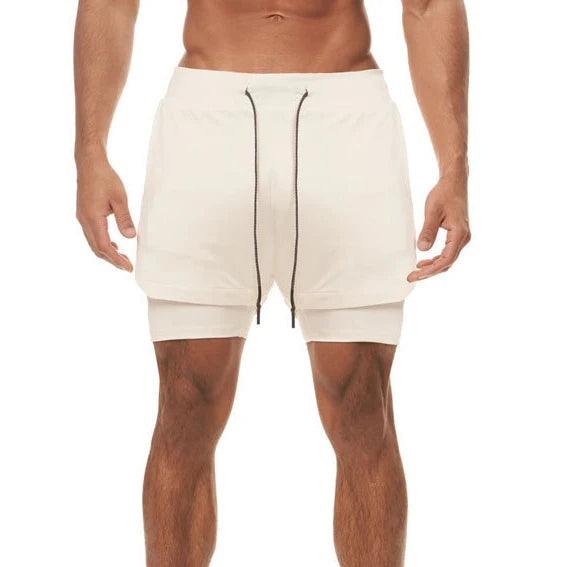 Men’s Gym Shorts, Breathable Fitness Shorts with Inner Pocket