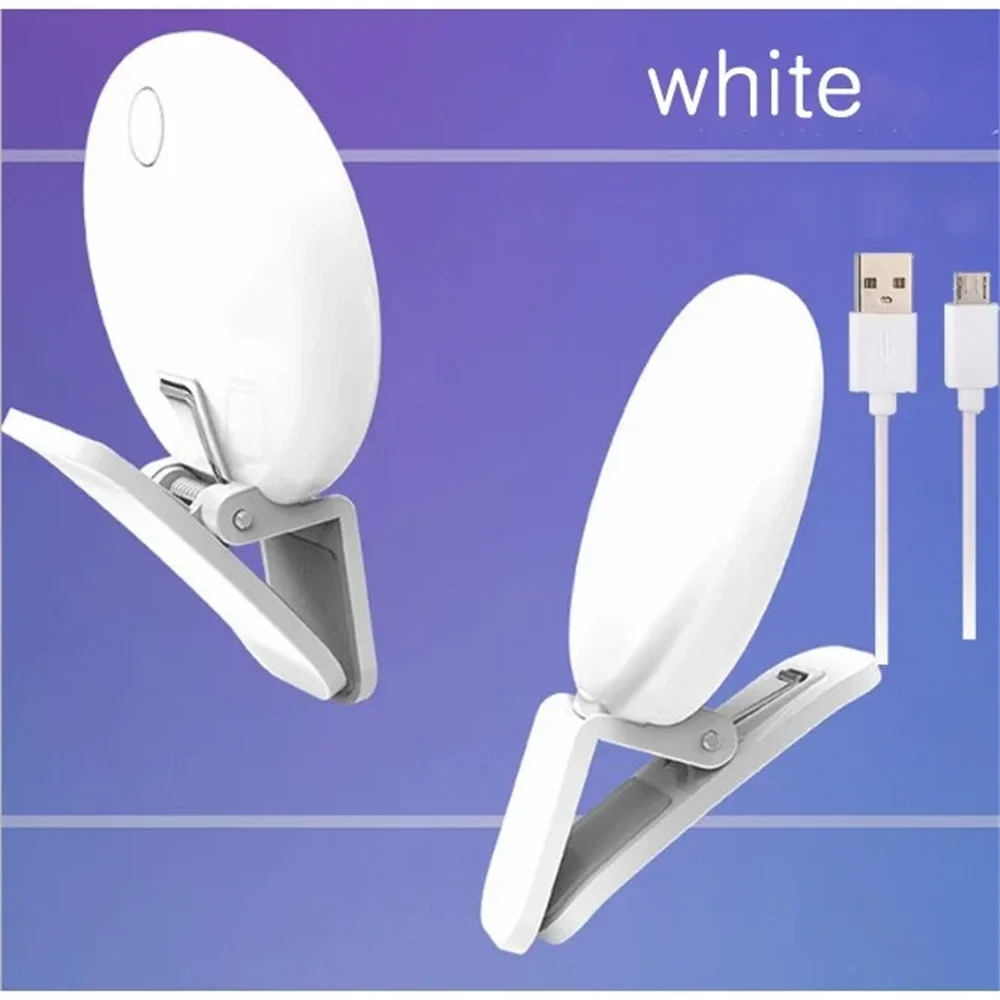 Portable LED Selfie Light, USB Rechargeable Clip-On Ring Light for Phones