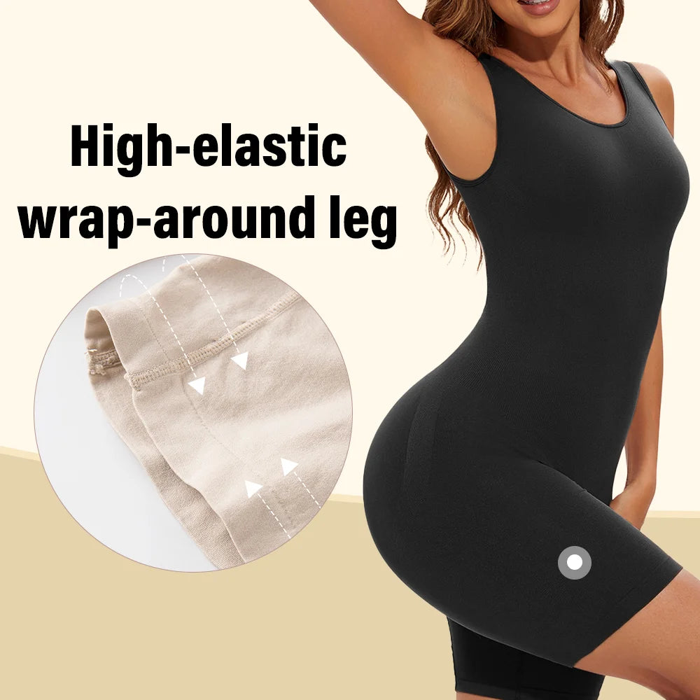 Women’s Seamless Shapewear Bodysuit, Full Coverage Sculpting Body Shaper