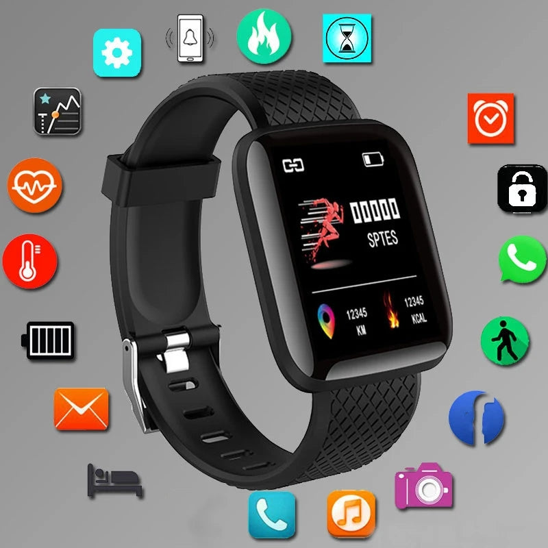 Smartwatch for Men & Women, Fitness Tracker with Notifications for Android & iOS