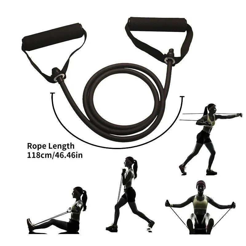 Resistance Bands with Handles, Home Workout Exercise Bands for Strength Training and Fitness