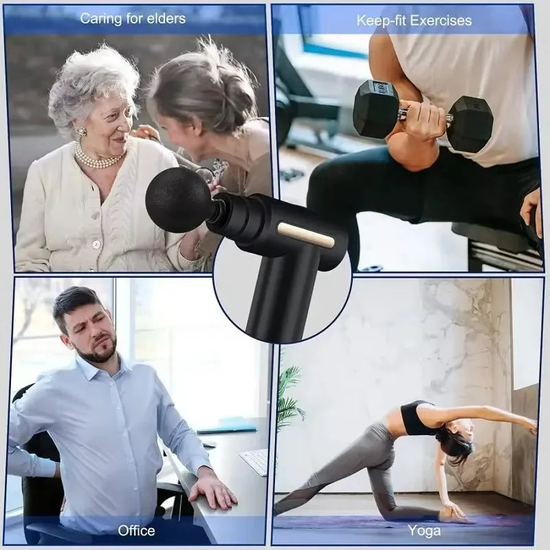 Portable Deep Tissue Massager, Lightweight Adjustable Speed Full-Body Massage Device