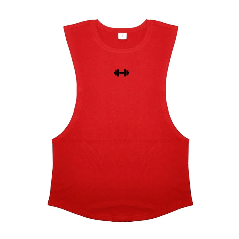 Men’s Cotton Training Vest, Breathable Sleeveless Gym & Workout Tank Top