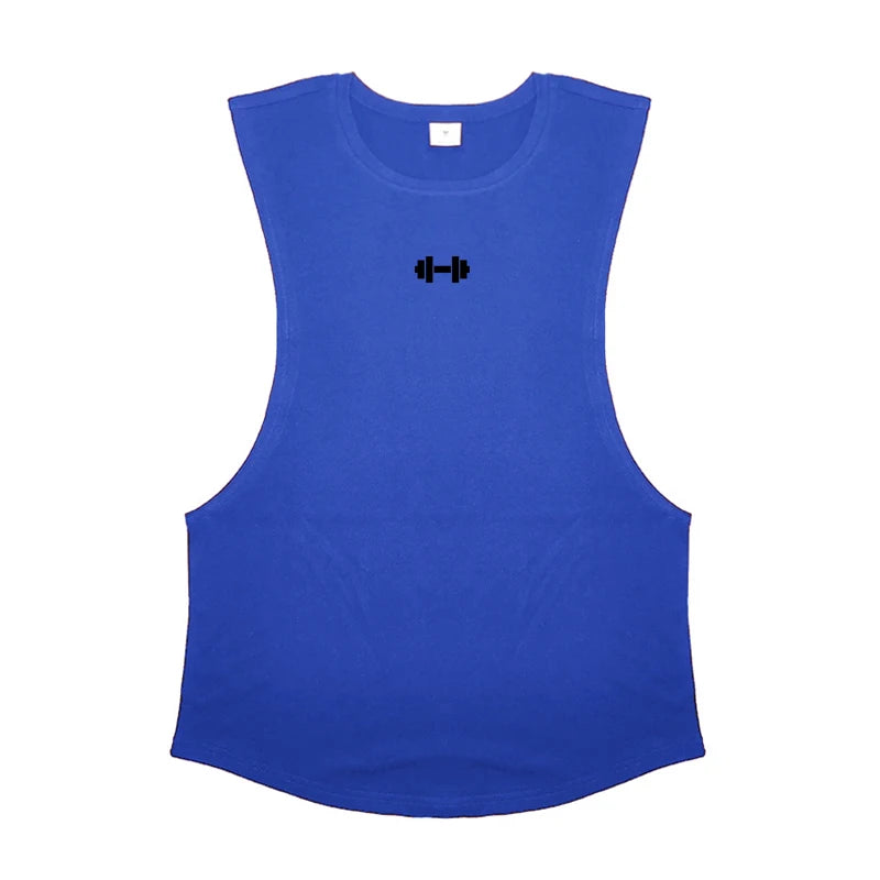 Men’s Cotton Training Vest, Breathable Sleeveless Gym & Workout Tank Top