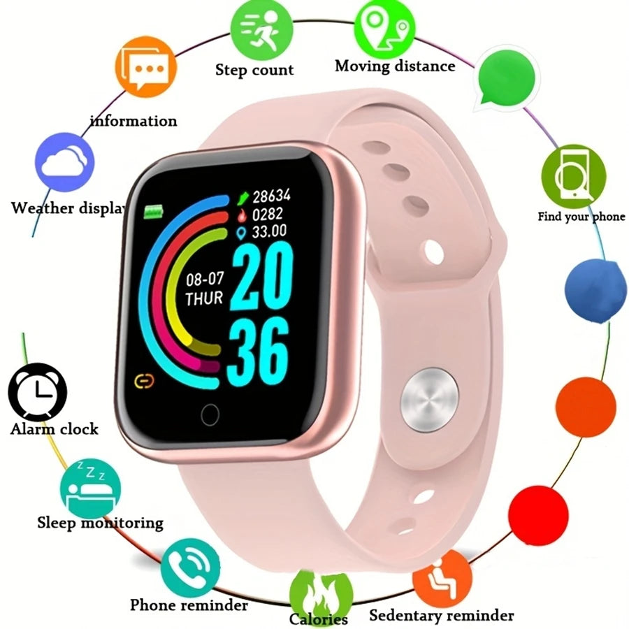 Smartwatch for Men & Women, Fitness Tracker with Notifications for Android & iOS