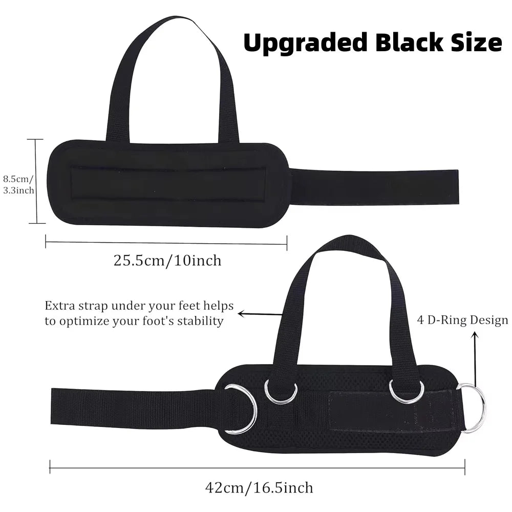 Adjustable Ankle Strap, Padded Cable Machine Cuff for Leg & Glute Training