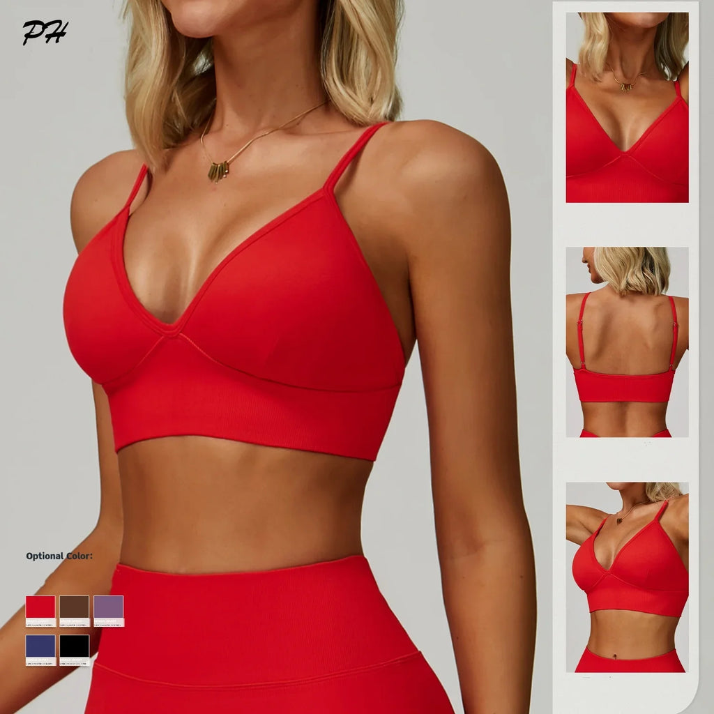 Women’s 2-Piece Gym Set, Sports Bra & High-Waist Leggings/Shorts