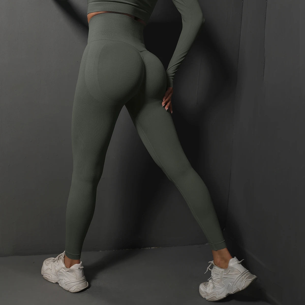 Women’s Seamless Gym Leggings, High-Waist Sculpting Fitness & Yoga Leggings