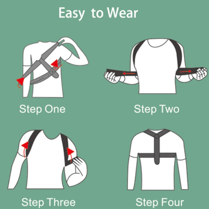Adjustable Posture Corrector, Back & Shoulder Support Brace