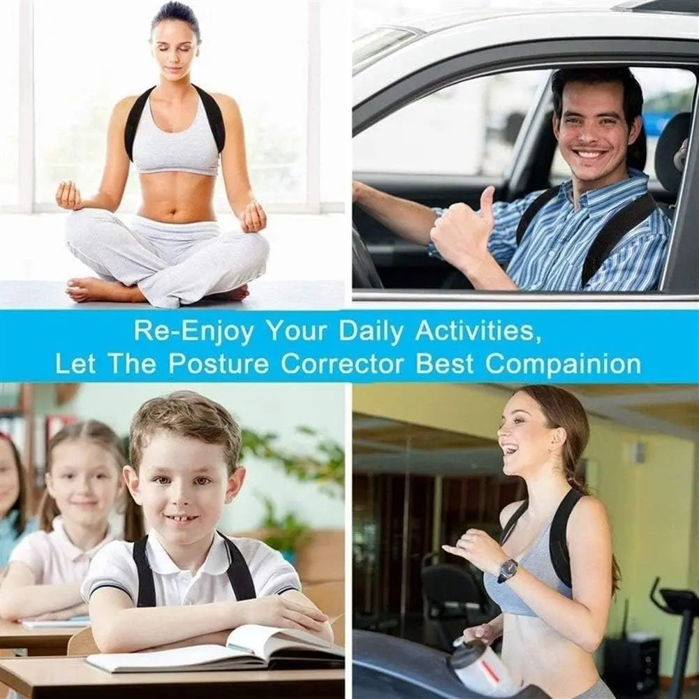 Adjustable Posture Corrector, Back & Shoulder Support Brace