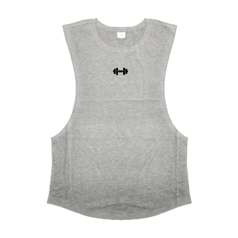 Men’s Cotton Training Vest, Breathable Sleeveless Gym & Workout Tank Top