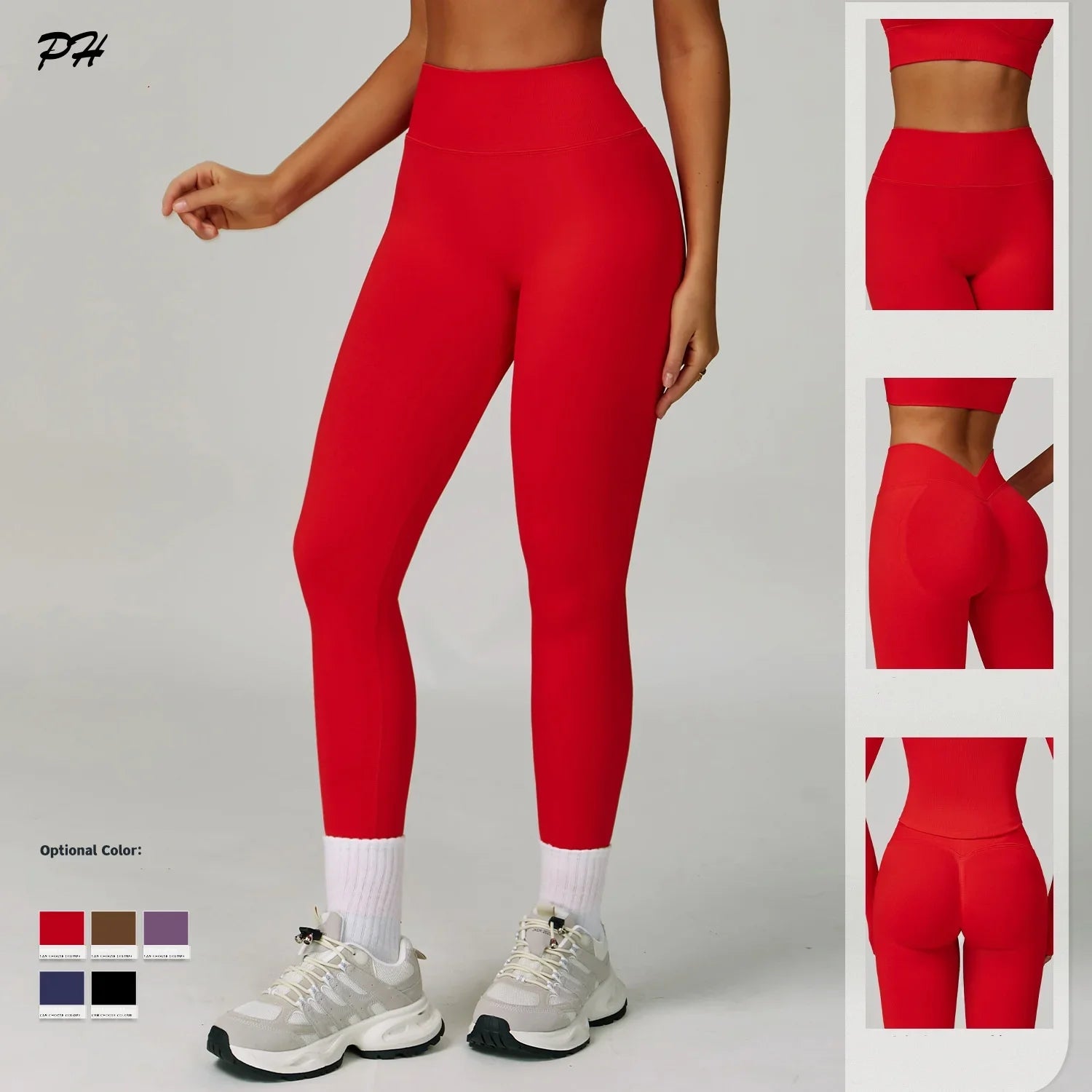 Women’s 2-Piece Gym Set, Sports Bra & High-Waist Leggings/Shorts