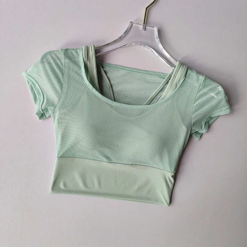 Women’s Training Top, Quick-Dry Breathable Short Sleeve Activewear