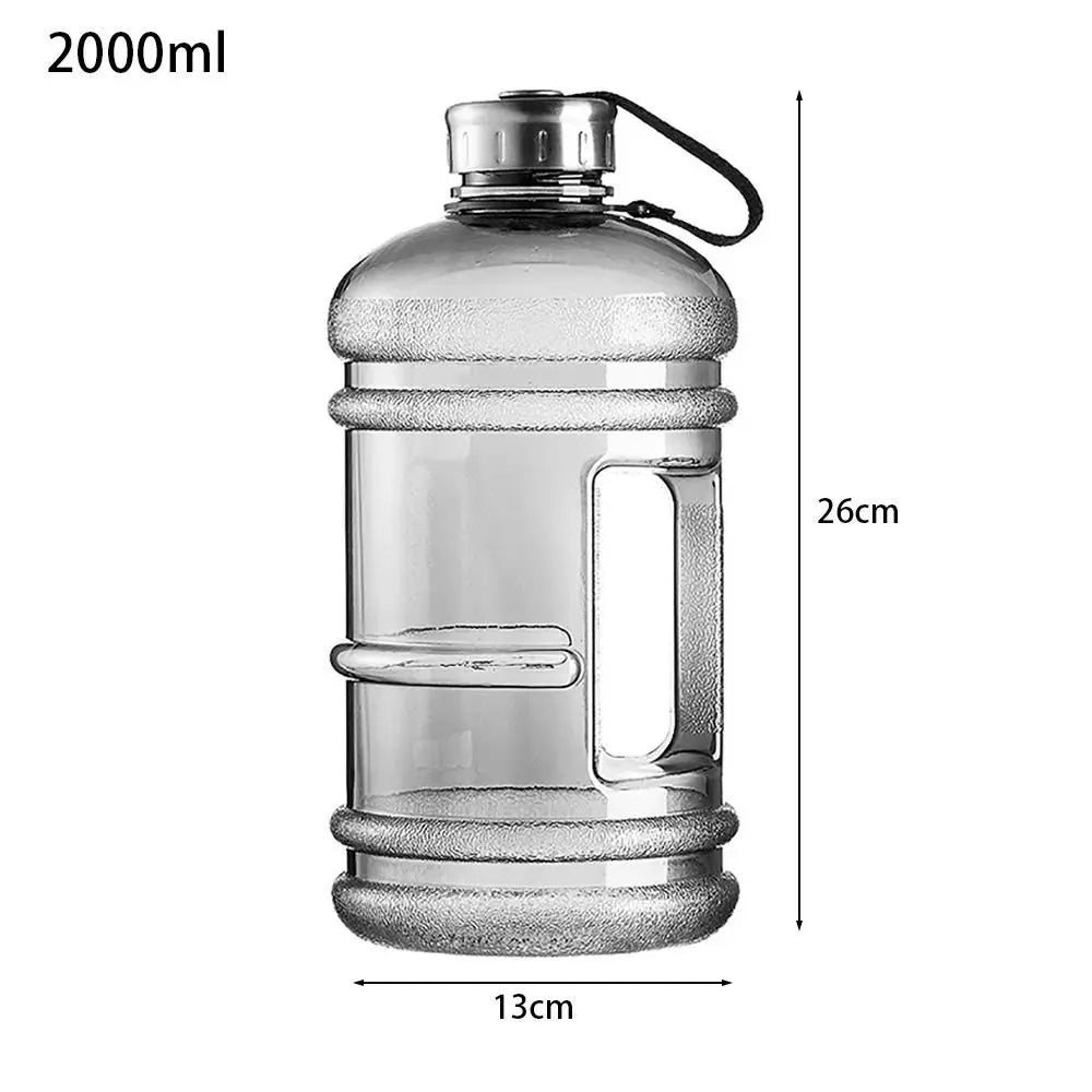 2L Sports Water Bottle, Large Capacity Gym & Workout Drink Bottle