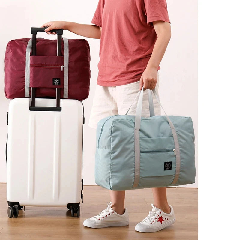 Foldable Travel Duffel Bag, Lightweight Large-Capacity Carry-On For Trips