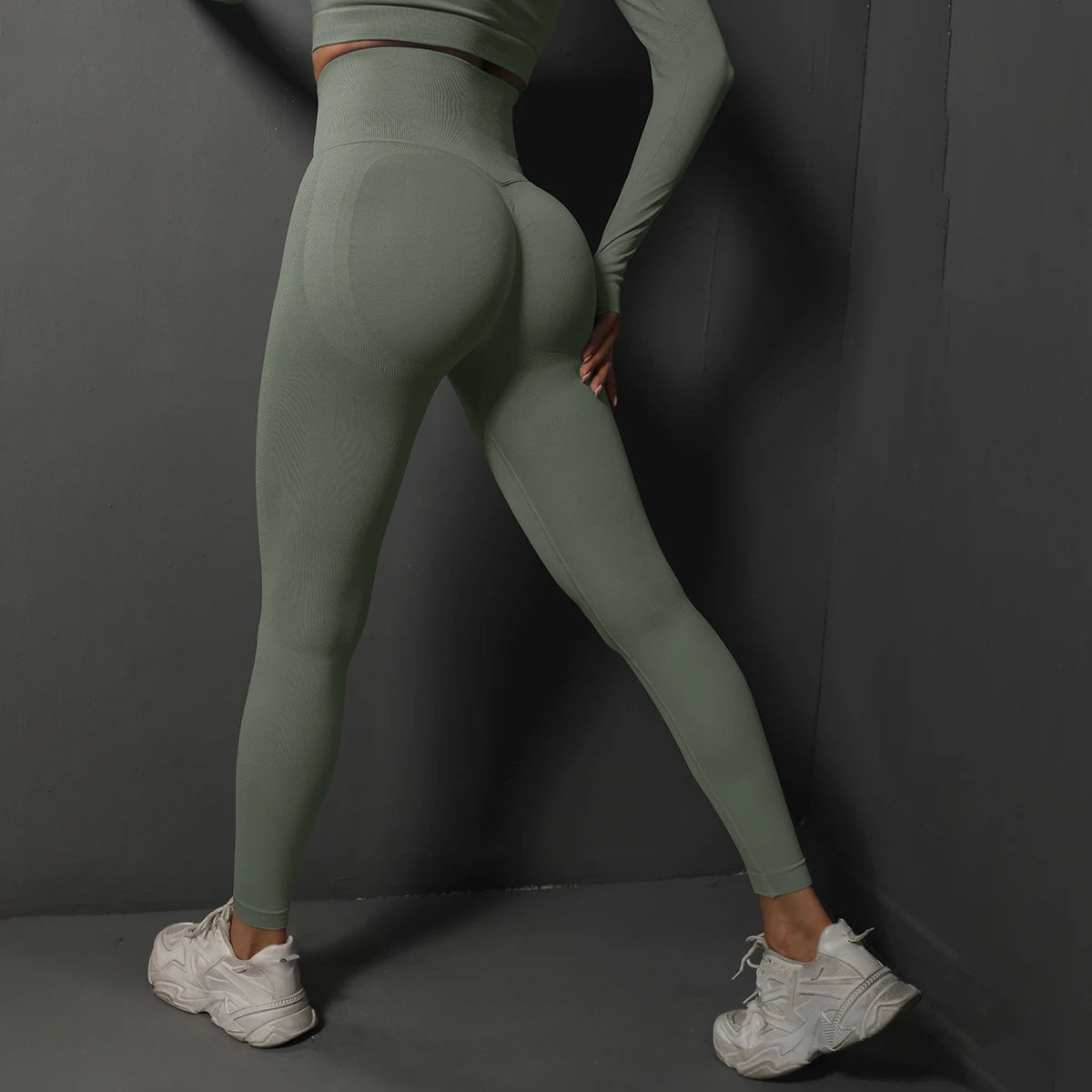 Women’s Seamless Gym Leggings, High-Waist Sculpting Fitness & Yoga Leggings
