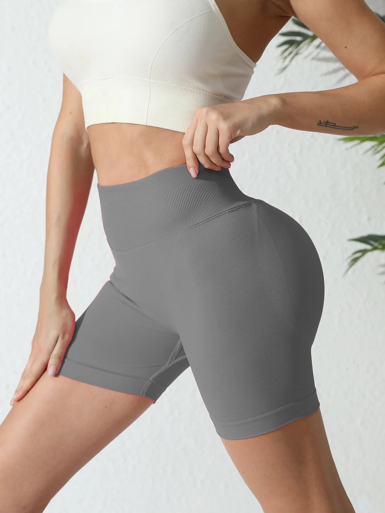 Women’s High-Waist Yoga Shorts, Lightweight Fitness & Running Shorts
