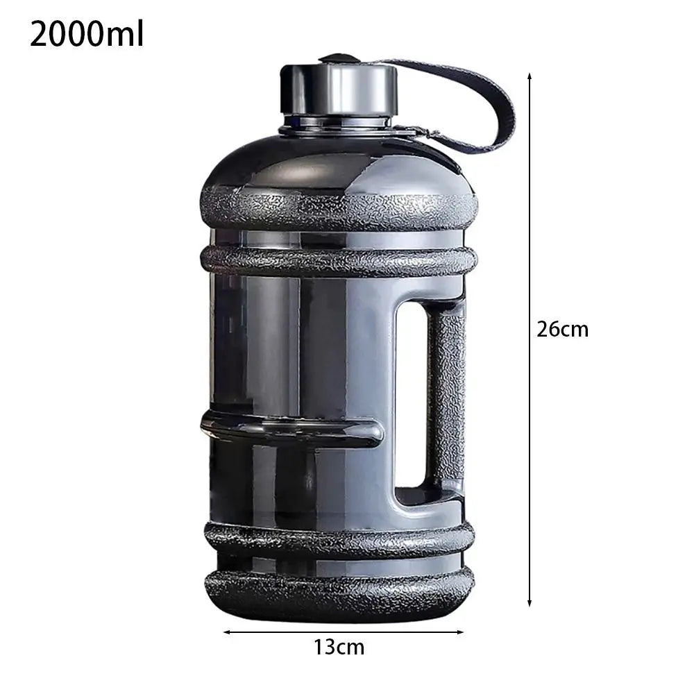 2L Sports Water Bottle, Large Capacity Gym & Workout Drink Bottle