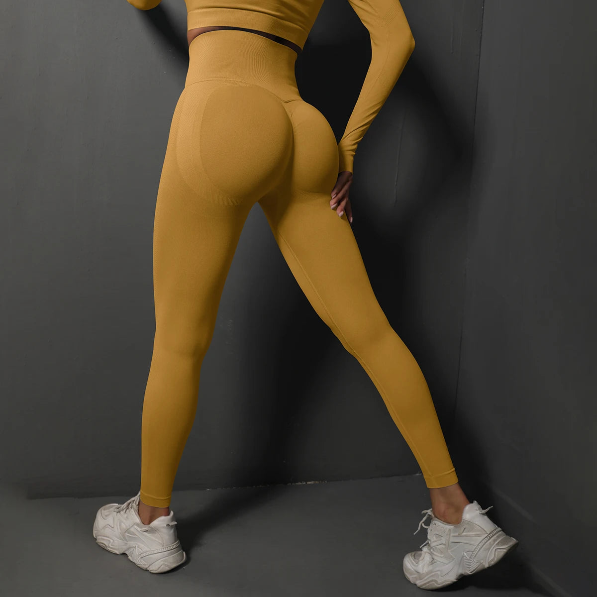 Women’s Seamless Gym Leggings, High-Waist Sculpting Fitness & Yoga Leggings