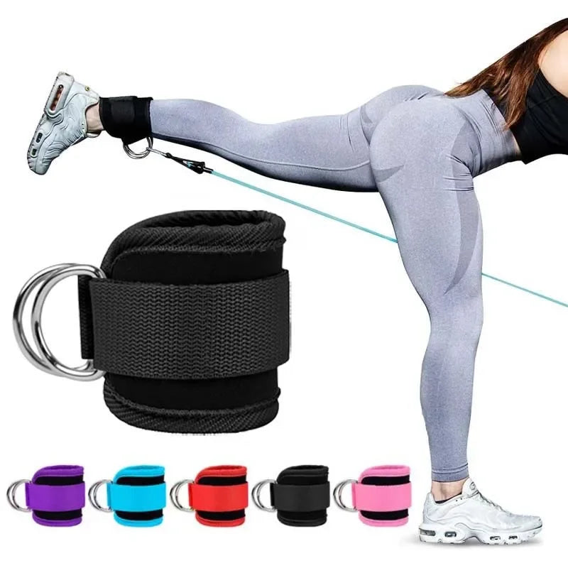 Adjustable Ankle Strap, Padded Cable Machine Cuff for Leg & Glute Training