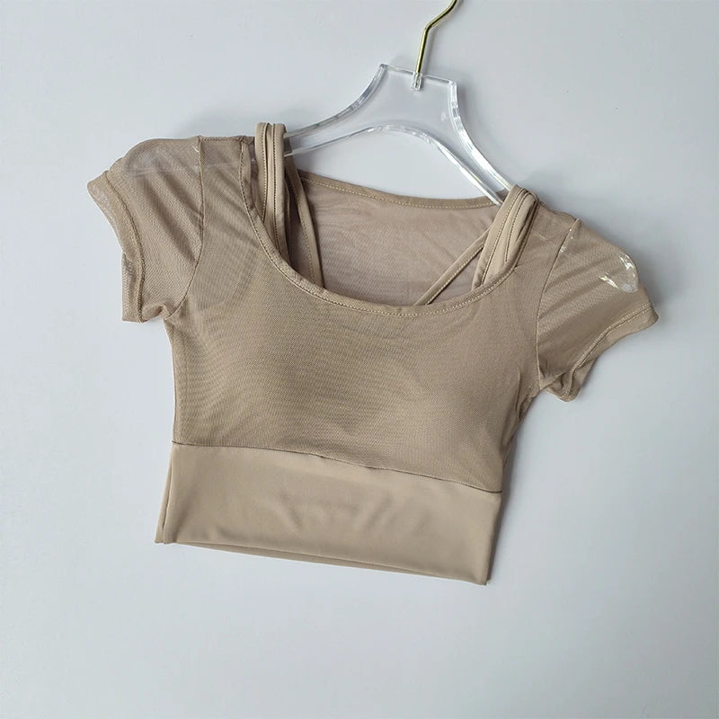 Women’s Training Top, Quick-Dry Breathable Short Sleeve Activewear