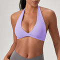 Women’s Halter Neck Sports Bra, Supportive Fitness & Training Bra