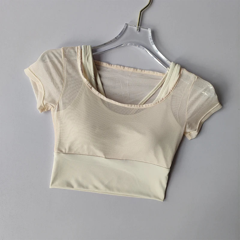Women’s Training Top, Quick-Dry Breathable Short Sleeve Activewear