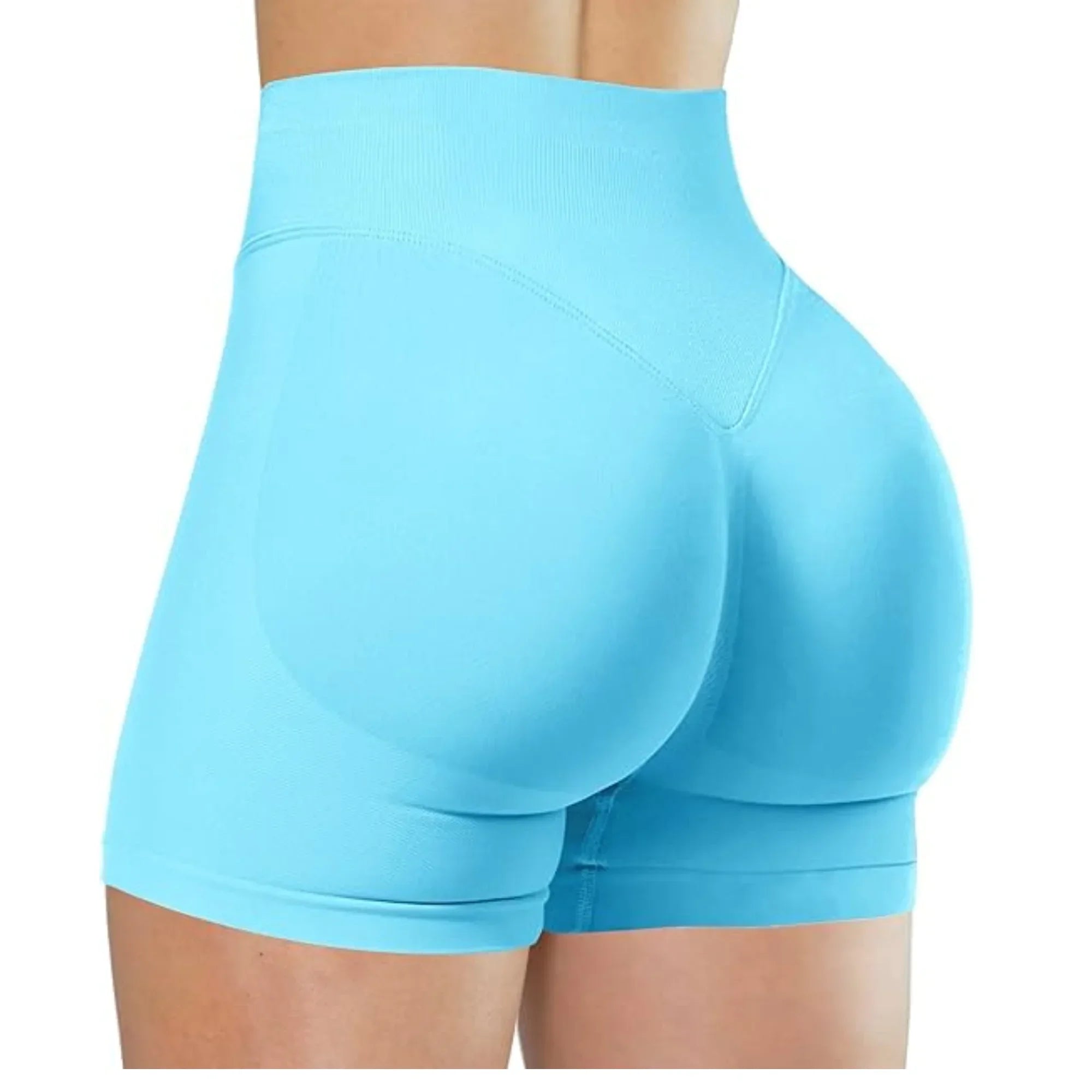 Women’s High-Waist Yoga Shorts, Lightweight Fitness & Running Shorts