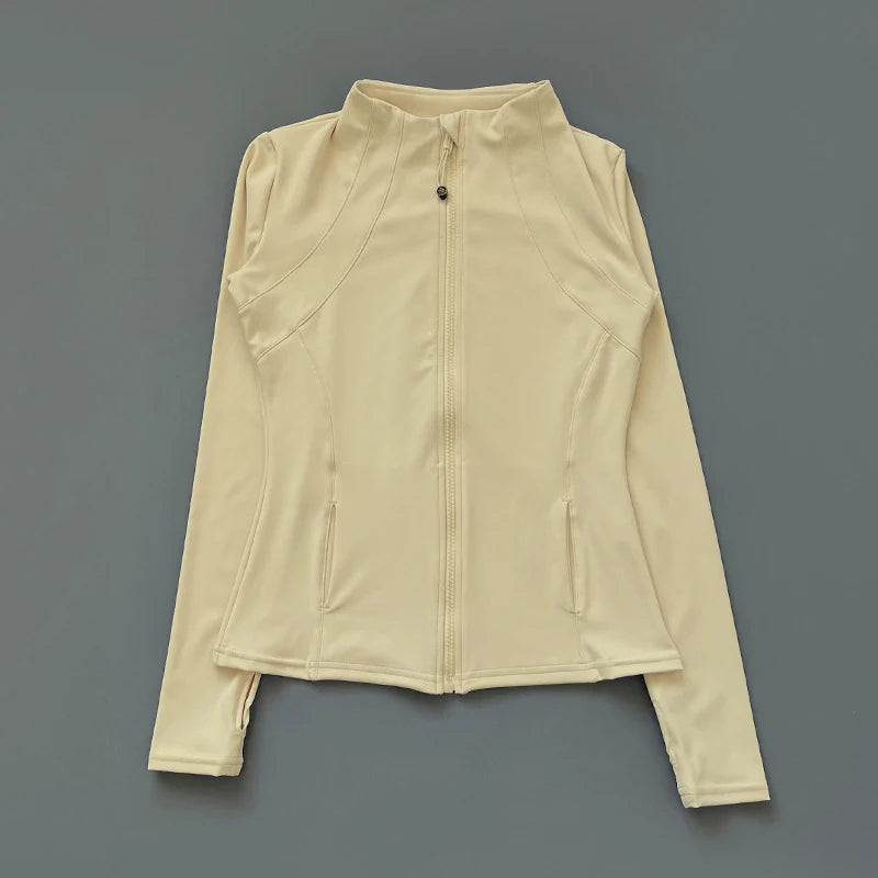 Women’s Activewear Long Sleeve Jacket, Lightweight Running & Workout Windbreaker