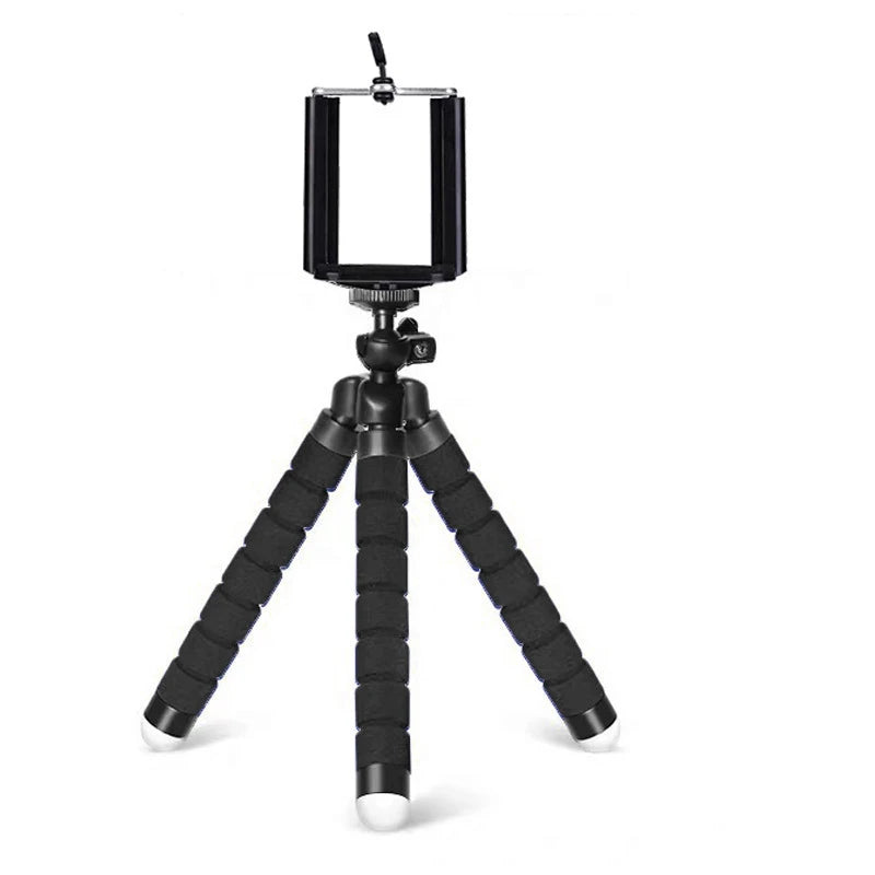 Flexible Phone Tripod, Mini Smartphone Stand with Adjustable Grip