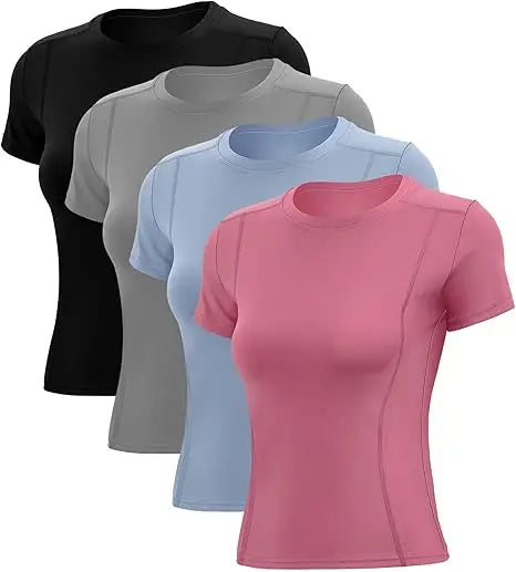 Women’s Workout T-Shirt, Short Sleeve Activewear Top