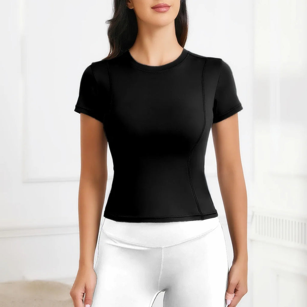 Women’s Workout T-Shirt, Short Sleeve Activewear Top