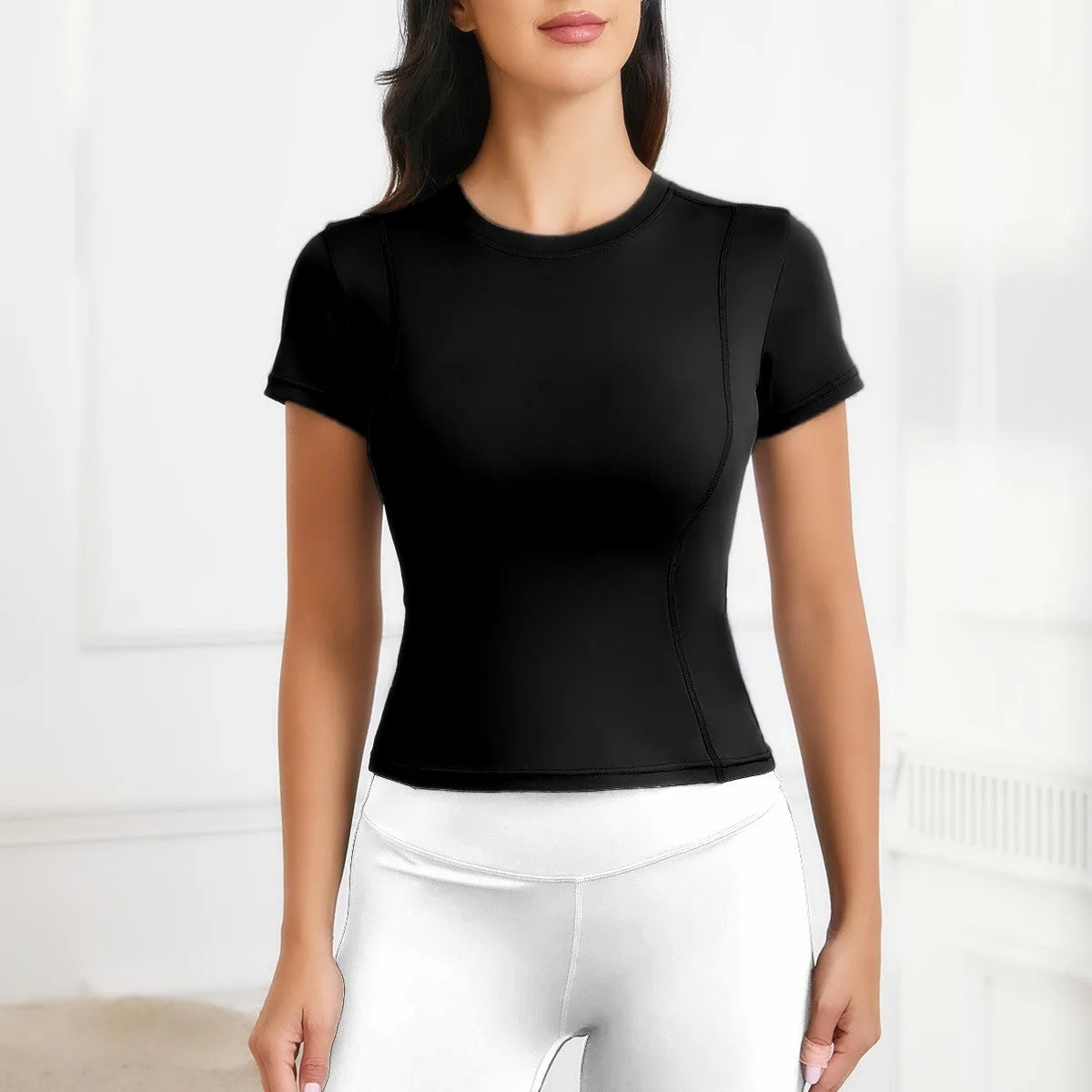 Women’s Workout T-Shirt, Short Sleeve Activewear Top