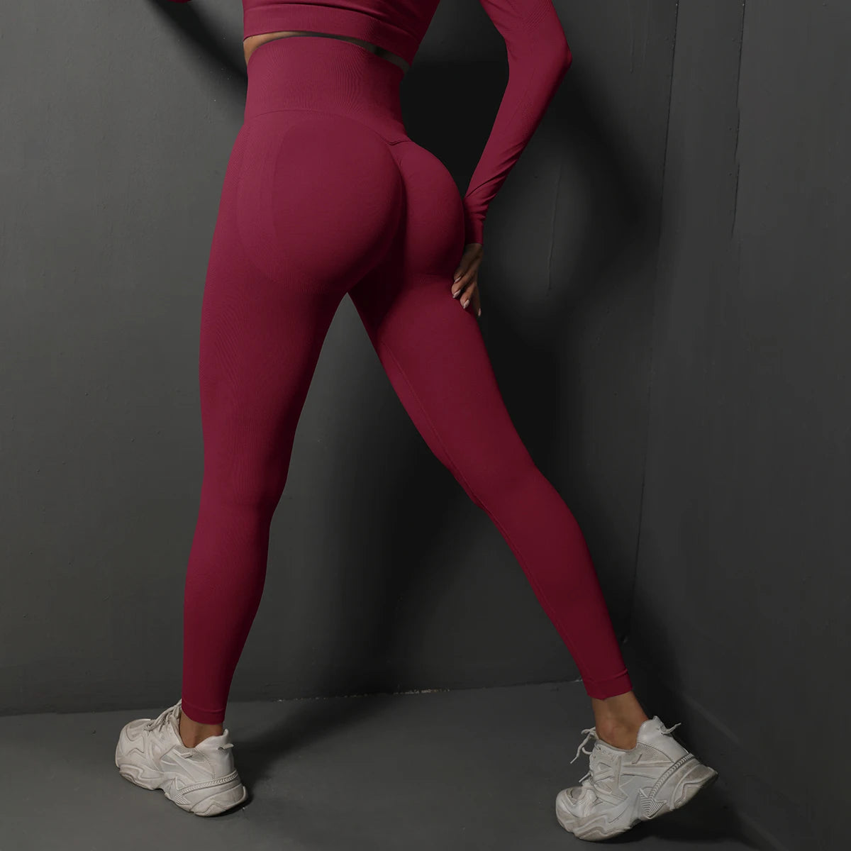 Women’s Seamless Gym Leggings, High-Waist Sculpting Fitness & Yoga Leggings