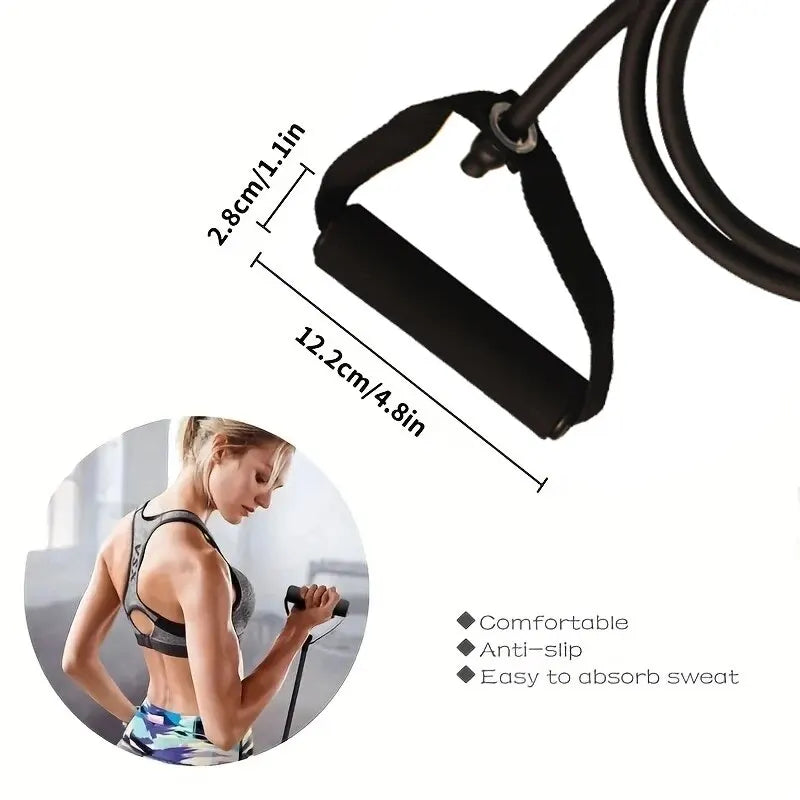 Resistance Bands with Handles, Home Workout Exercise Bands for Strength Training and Fitness