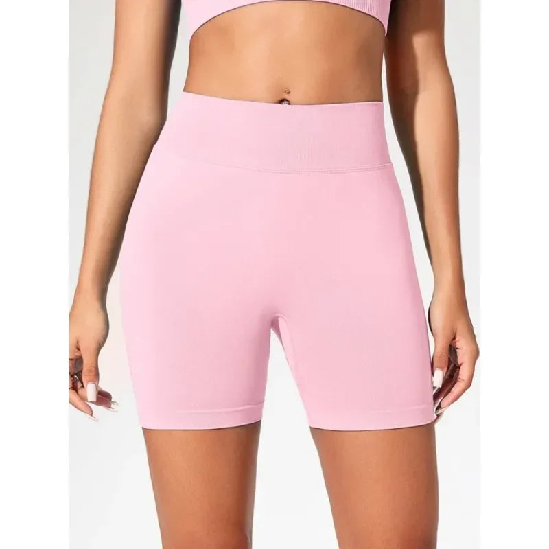 Women’s High-Waist Yoga Shorts, Lightweight Fitness & Running Shorts