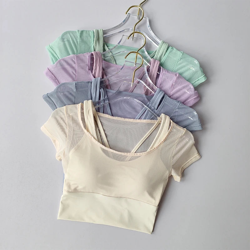 Women’s Training Top, Quick-Dry Breathable Short Sleeve Activewear