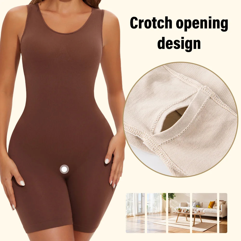 Women’s Seamless Shapewear Bodysuit, Full Coverage Sculpting Body Shaper