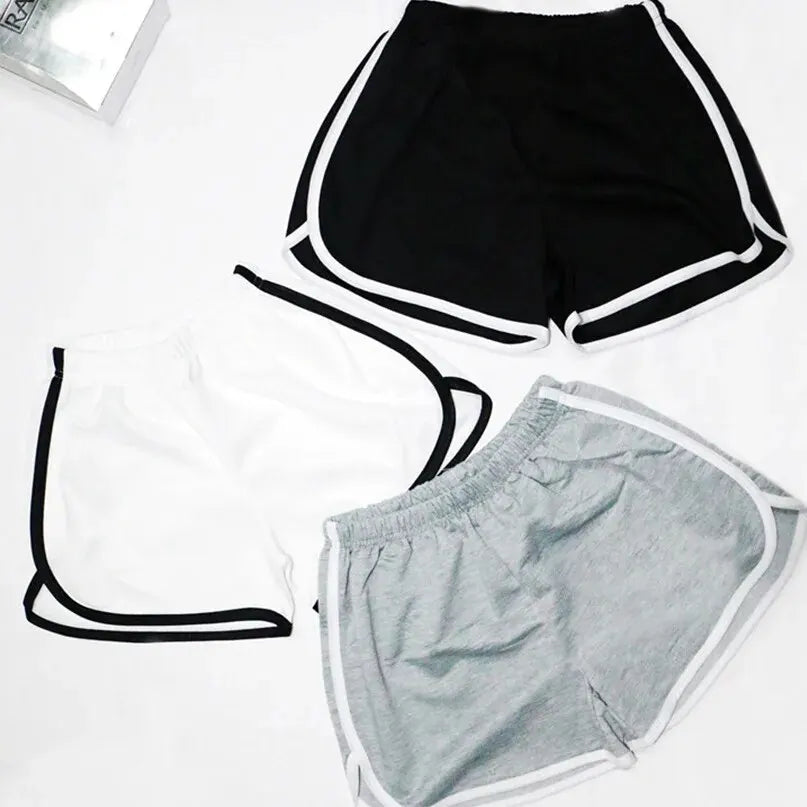 Women’s Elastic Waist Shorts, Lightweight Quick-Dry Running & Fitness Shorts
