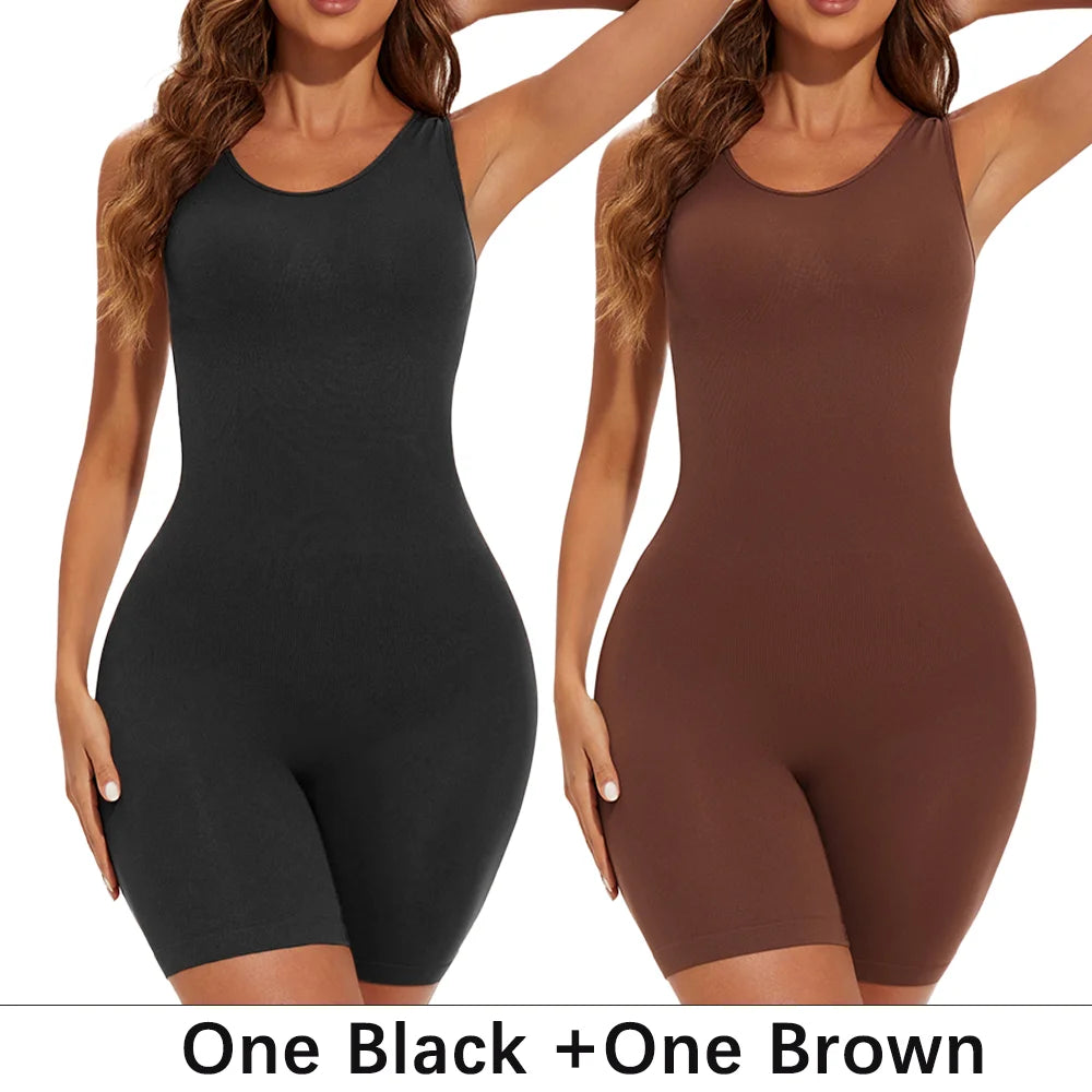 Women’s Seamless Shapewear Bodysuit, Full Coverage Sculpting Body Shaper