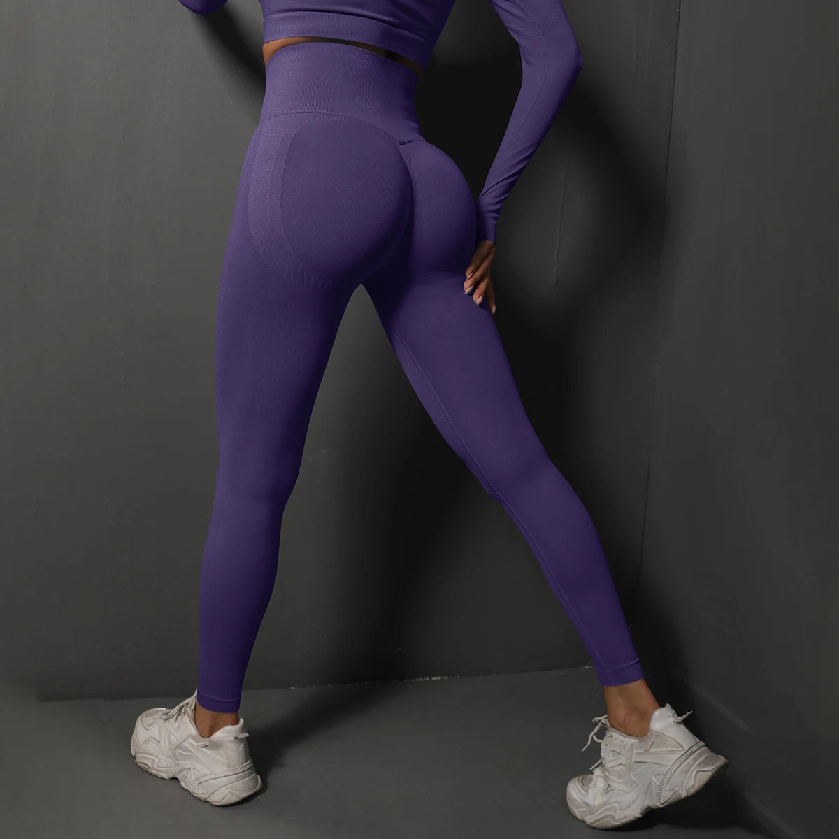 Women’s Seamless Gym Leggings, High-Waist Sculpting Fitness & Yoga Leggings