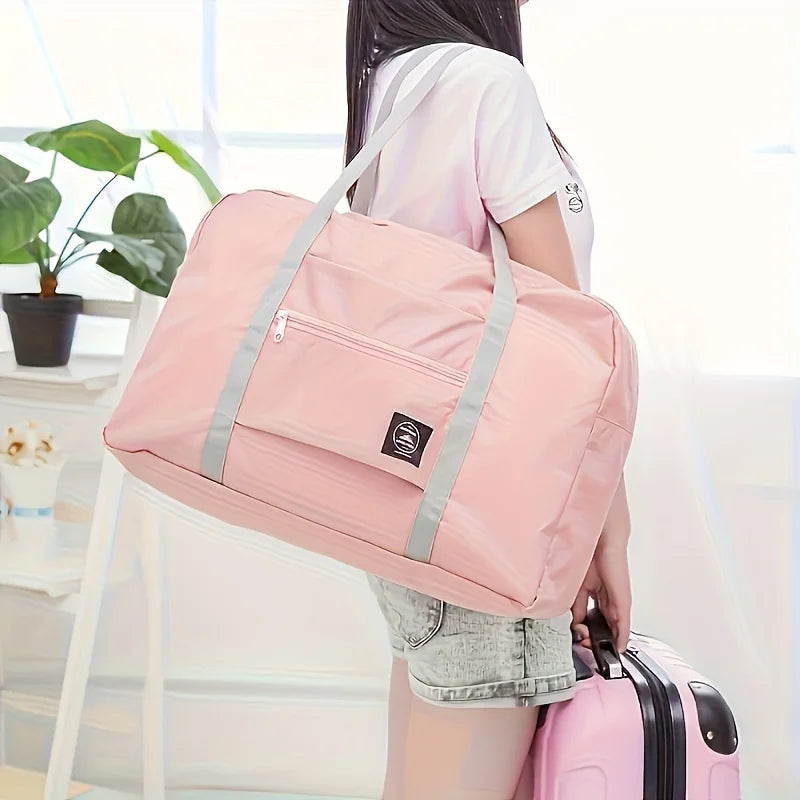 Foldable Travel Duffel Bag, Lightweight Large-Capacity Carry-On For Trips
