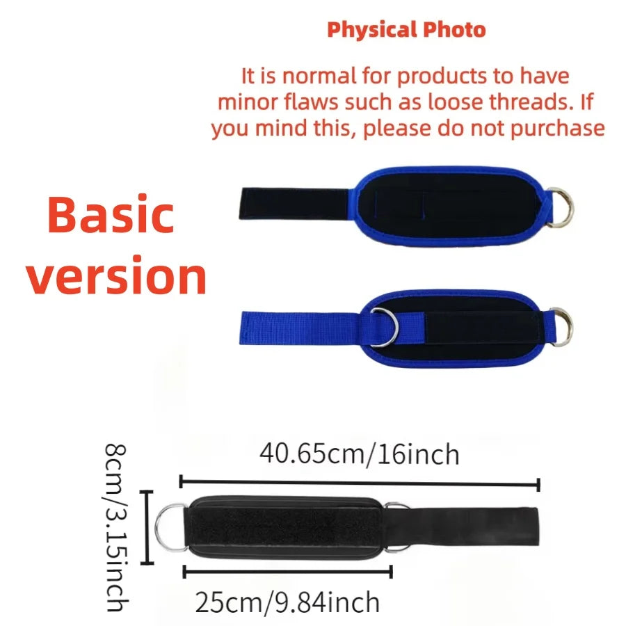 Adjustable Ankle Strap, Padded Cable Machine Cuff for Leg & Glute Training