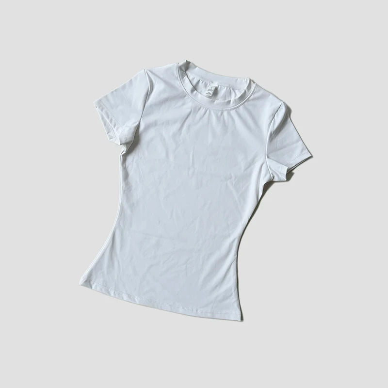 Women’s Seamless Yoga Top, Short Sleeve Fitness & Training T-Shirt
