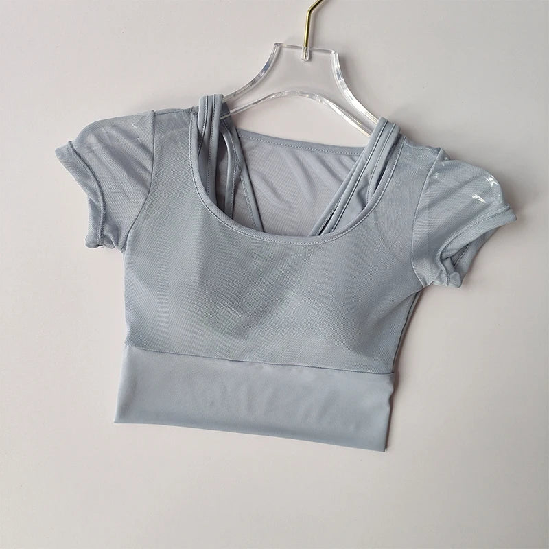 Women’s Training Top, Quick-Dry Breathable Short Sleeve Activewear