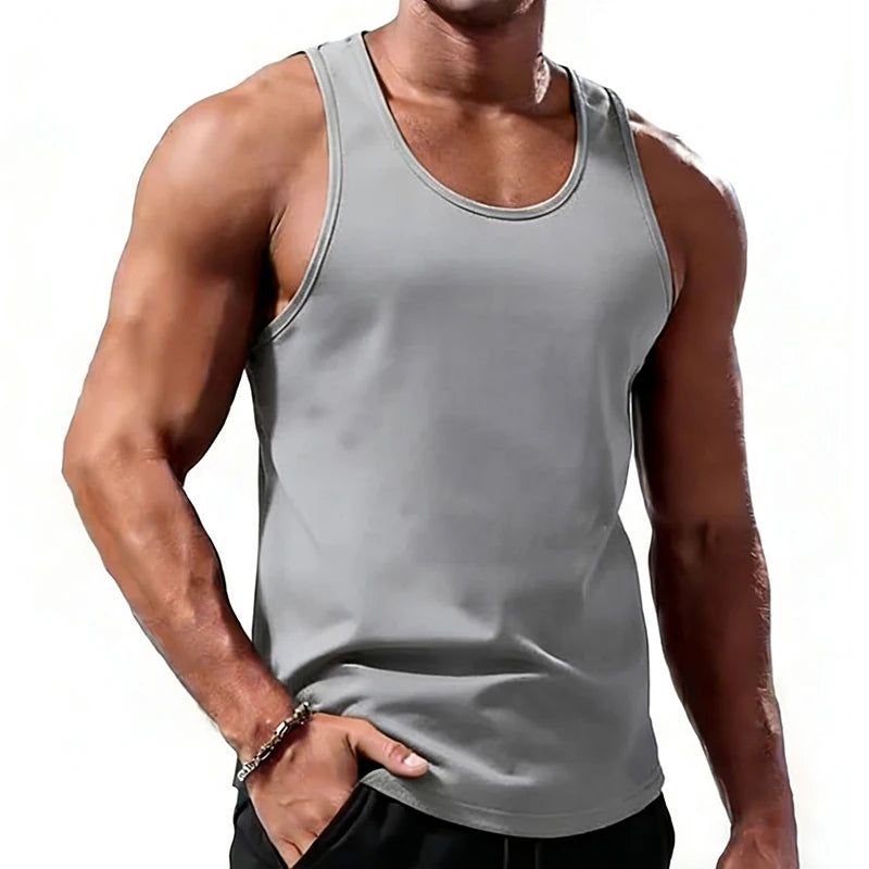 Men’s Mesh Gym Vest, Breathable Sleeveless Training Tank Top