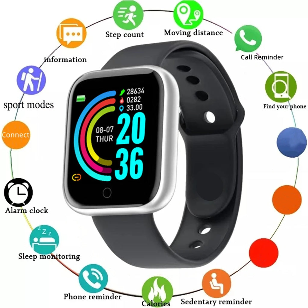 Smartwatch for Men & Women, Fitness Tracker with Notifications for Android & iOS